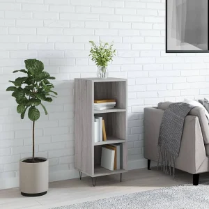 Dressoir 34,5×32,5×90 cm bewerkt hout grijs sonoma eikenkleurig Dressoir 34,5×32,5×90 cm bewerkt hout grijs sonoma eikenkleurig