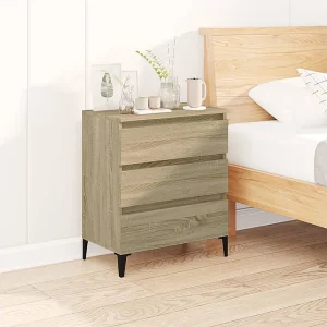 Dressoir 60x35x70 cm bewerkt hout sonoma eikenkleurig Dressoir 60x35x70 cm bewerkt hout sonoma eikenkleurig