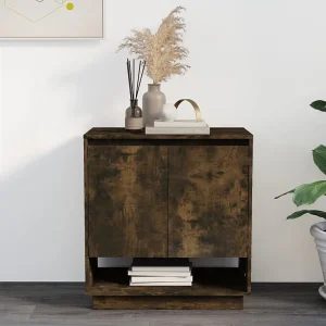 Dressoir 70x41x75 cm bewerkt hout gerookt eikenkleurig Dressoir 70x41x75 cm bewerkt hout gerookt eikenkleurig