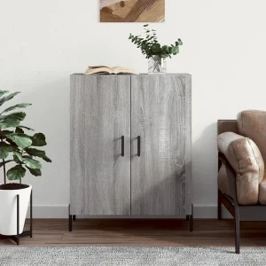 Dressoir 69,5x34x90 cm bewerkt hout grijs sonoma eikenkleurig Dressoir 69,5x34x90 cm bewerkt hout grijs sonoma eikenkleurig