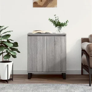 Dressoir 60x35x70 cm bewerkt hout grijs sonoma eikenkleurig Dressoir 60x35x70 cm bewerkt hout grijs sonoma eikenkleurig