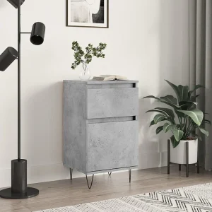Dressoir 40x35x70 cm bewerkt hout betongrijs Dressoir 40x35x70 cm bewerkt hout betongrijs