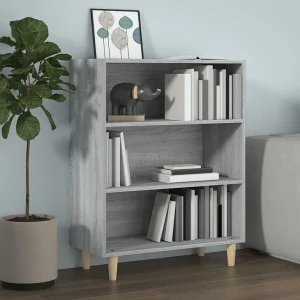 Dressoir 69,5×32,5×90 cm bewerkt hout grijs sonoma eikenkleurig Dressoir 69,5×32,5×90 cm bewerkt hout grijs sonoma eikenkleurig