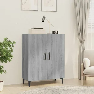 Dressoir 70x34x90 cm bewerkt hout grijs sonoma eikenkleurig Dressoir 70x34x90 cm bewerkt hout grijs sonoma eikenkleurig