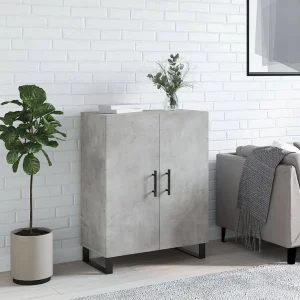 Dressoir 69,5x34x90 cm bewerkt hout betongrijs Dressoir 69,5x34x90 cm bewerkt hout betongrijs