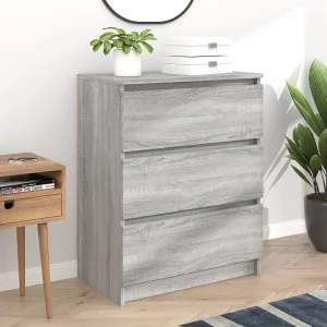 Dressoir 60x35x76 cm bewerkt hout grijs sonoma eikenkleurig Dressoir 60x35x76 cm bewerkt hout grijs sonoma eikenkleurig
