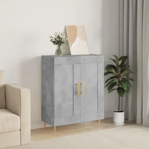 Dressoir 69,5x34x90 cm bewerkt hout betongrijs Dressoir 69,5x34x90 cm bewerkt hout betongrijs