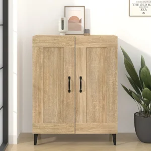 Dressoir 69,5x34x90 cm bewerkt hout sonoma eikenkleurig Dressoir 69,5x34x90 cm bewerkt hout sonoma eikenkleurig