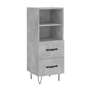 Dressoir 34,5x34x90 cm bewerkt hout betongrijs Dressoir 34,5x34x90 cm bewerkt hout betongrijs