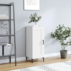 Dressoir 34,5x34x90 cm bewerkt hout wit Dressoir 34,5x34x90 cm bewerkt hout wit