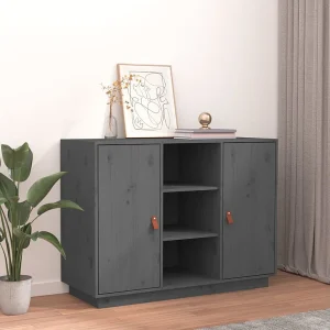 Dressoir 100x40x75 cm massief grenenhout grijs Dressoir 100x40x75 cm massief grenenhout grijs