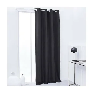 Effen thermisch geïsoleerd gordijn – 140 x 240 cm – Antraciet