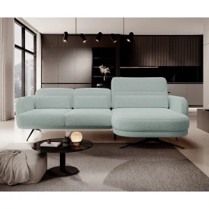 ECKSOFA BARILLO – Verstelbare rugleuning, stalen poten, 3 kussens, onafhankelijk, 261x170x97cm, rechterkant groen ECKSOFA BARILLO – Verstelbare rugleuning, stalen poten, 3 kussens, onafhankelijk, 261x170x97cm, rechterkant groen
