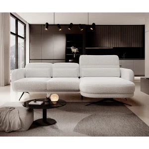ECKSOFA BARILLO – Verstelbare rugleuning, stalen poten, 3 kussens, onafhankelijk, 261x170x97cm, rechterkant grijs ECKSOFA BARILLO – Verstelbare rugleuning, stalen poten, 3 kussens, onafhankelijk, 261x170x97cm, rechterkant grijs