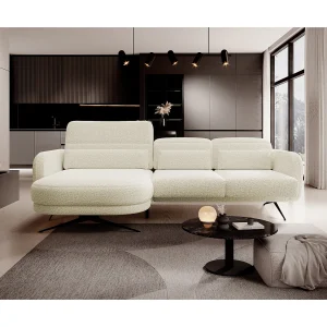ECKSOFA BARILLO – Verstelbare rugleuning, stalen poten, 3 kussens, onafhankelijk, 261x170x97cm, linkerkant beige ECKSOFA BARILLO – Verstelbare rugleuning, stalen poten, 3 kussens, onafhankelijk, 261x170x97cm, linkerkant beige