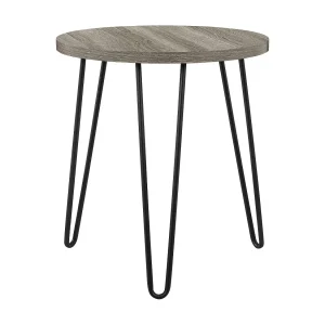 Endtable in gelamineerde spaanplaat grijs eiken Endtable in gelamineerde spaanplaat grijs eiken