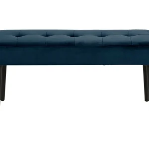 Finley bank velour blauw.