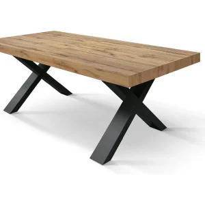 Eikenhouten tafel, antraciet poten, ext.160×90-240x90cm – AMALFI Eikenhouten tafel, antraciet poten, ext.160×90-240x90cm – AMALFI