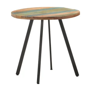 Eettafel 80 cm massief gerecycled hout