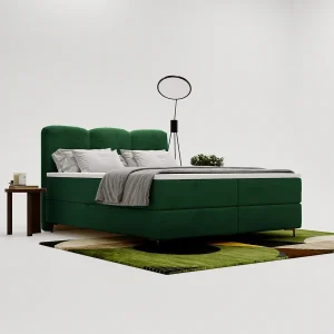 Emporius Malaga Box gestoffeerd bed 180×200 met matras H3 – boxspringbed, bed met opbergruimte en topper – fluweel groen (Magic Velvet 2225) Emporius Malaga Box gestoffeerd bed 180×200 met matras H3 – boxspringbed, bed met opbergruimte en topper – fluweel groen (Magic Velvet 2225)