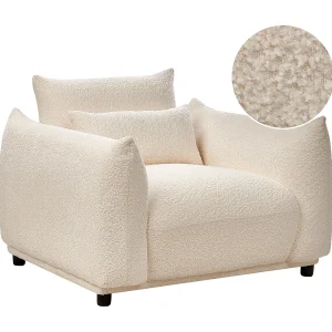 Fauteuil JAMSA Bouclé Gebroken wit Fauteuil JAMSA Bouclé Gebroken wit