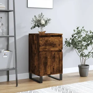 Dressoir 40x35x70 cm bewerkt hout gerookt eikenkleurig Dressoir 40x35x70 cm bewerkt hout gerookt eikenkleurig