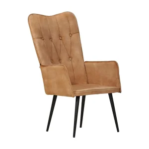 Fauteuil canvas bruin Fauteuil canvas bruin