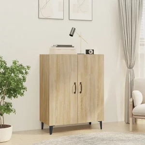 Dressoir 70x34x90 cm bewerkt hout sonoma eikenkleurig Dressoir 70x34x90 cm bewerkt hout sonoma eikenkleurig