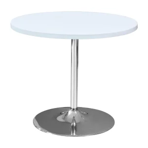 Eettafel – MDF – wit – LEANDRA Eettafel – MDF – wit – LEANDRA