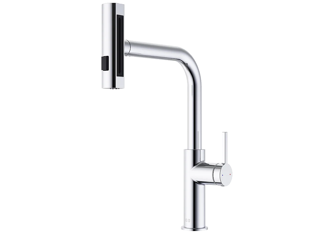Esserain wastafelmengkraan met uittrekbare handdouche chroom - Essebagno