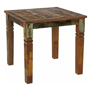 eettafel DELHI 80 x 80 x 76 cm Mango shabby chic massief eettafel DELHI 80 x 80 x 76 cm Mango shabby chic massief