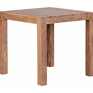 eettafel MUMBAI massief hout acacia 80 cm eetkamertafel