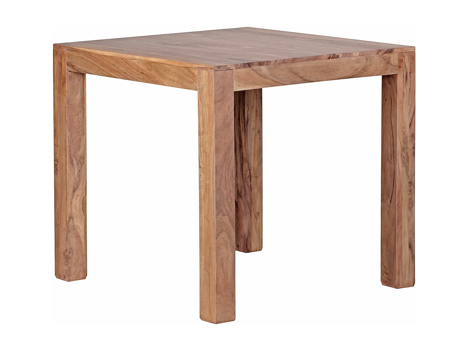 eettafel MUMBAI massief hout acacia 80 cm eetkamertafel