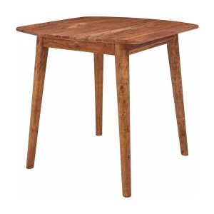 Eettafel WL5.571 – Sheesham bruin 80×78 cm – Handgemaakt en modern design Eettafel WL5.571 – Sheesham bruin 80×78 cm – Handgemaakt en modern design
