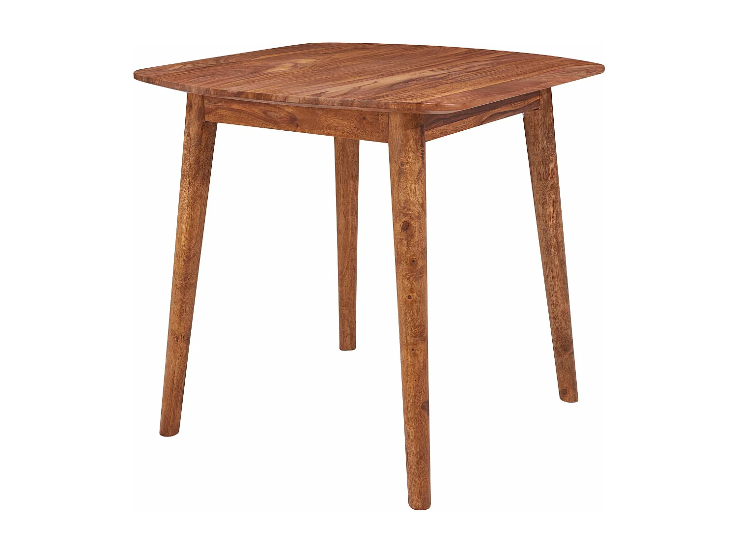 Eettafel WL5.571 - Sheesham bruin 80x78 cm - Handgemaakt en modern design