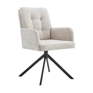 Draaistoel in stof uit de PLUMO collectie, kleur beige Draaistoel in stof uit de PLUMO collectie, kleur beige