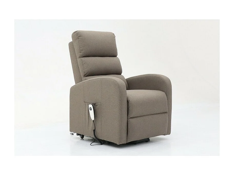 Fauteuil relax opstaan elektrisch SYDNEY Stof Taupe