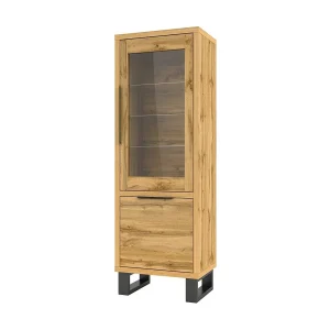 Vitrinekleur eiken collectie MILO. Zwarte afwerking. Ideaal meubelstuk voor uw eetkamer. Vitrinekleur eiken collectie MILO. Zwarte afwerking. Ideaal meubelstuk voor uw eetkamer.