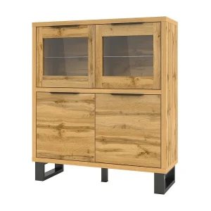 Kast designcollectie MILO. Eikenkleur. Ideaal meubelstuk voor uw eetkamer. Kast designcollectie MILO. Eikenkleur. Ideaal meubelstuk voor uw eetkamer.