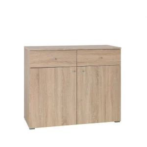 Commode MAXIM in licht eiken kleur – 2 deuren en 2 laden