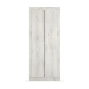 Kast voor huisentree, collectie ISORA, kleur wit eiken Kast voor huisentree, collectie ISORA, kleur wit eiken
