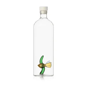 Fles van borosilicaatglas, Vis met Alg, multicolor 1000 ml, Animal Farm