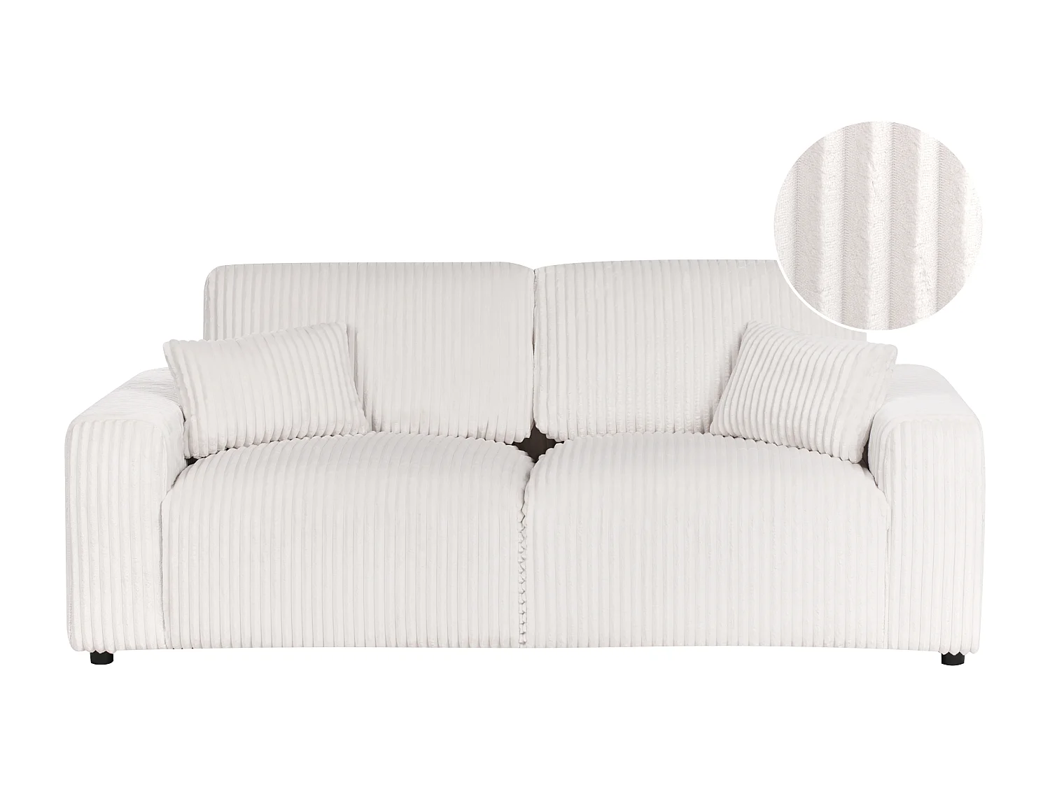 Driezitsbank corduroy off-white SANDORA