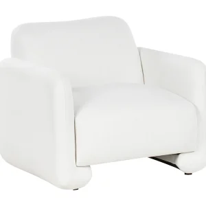 Fauteuil SALAND Stof Wit Fauteuil SALAND Stof Wit