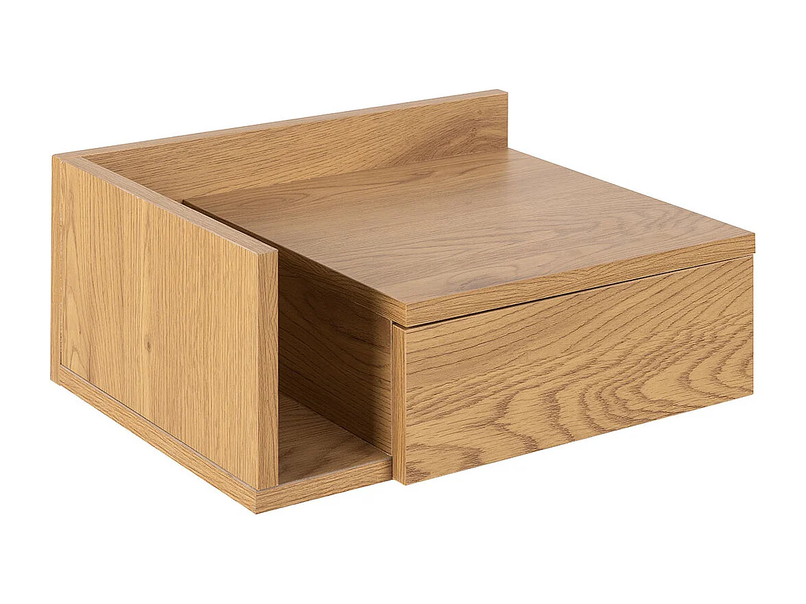 Elara nachtkastje 1 lade 1 plank natuur.