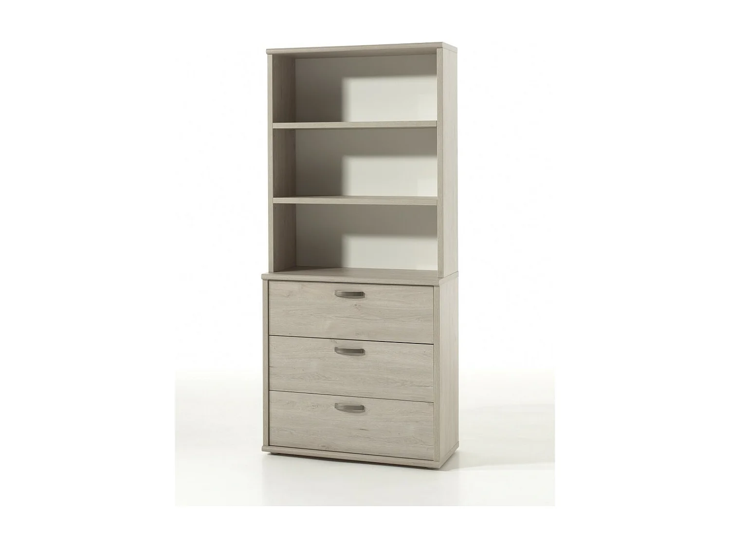 Kast DANY - 3 lades met module 3 lichte eiken planken