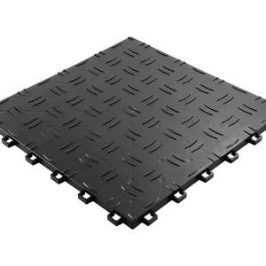 Garagetegels SucceBuy 25-Pack 30,48×30,48 cm Zwarte in Elkaar Grijpende Garagetegels Garagetegels SucceBuy 25-Pack 30,48×30,48 cm Zwarte in Elkaar Grijpende Garagetegels