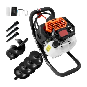 Gasaangedreven boor SucceBuy 52CC 1450W met 15.2cm en 25.4cm Boorbits en 3 Verlengstangen Gasaangedreven boor SucceBuy 52CC 1450W met 15.2cm en 25.4cm Boorbits en 3 Verlengstangen