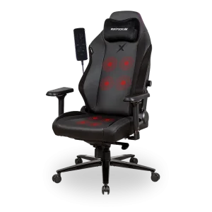 Gamingstoel Premium – met massagefunctie, belastbaar tot 170 kg – Heavy SMI, Zwart Gamingstoel Premium – met massagefunctie, belastbaar tot 170 kg – Heavy SMI, Zwart