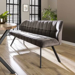 Eetkamerbank Raster – 180cm Breed – 3 Personen – Grijs Eetkamerbank Raster – 180cm Breed – 3 Personen – Grijs